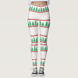 Leggings Resto de los dulces feos del árbol de Navidad