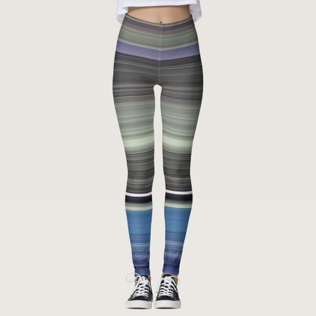 Leggings Resumen #1: Azul y gris (Anverso)