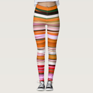 Leggings Resumen #2: Desenfoque Naranja