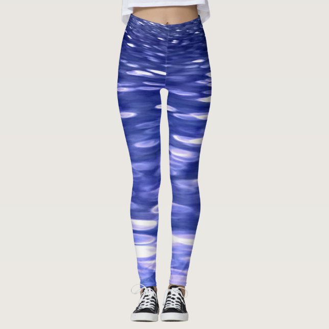 Leggings Resumen #3: Brillo azul (Anverso)