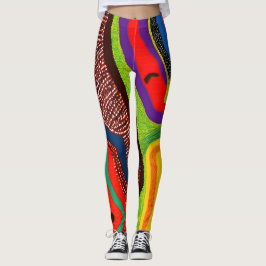 Leggings Resumen aborigen Art Vol. 06