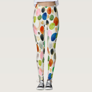 Leggings Resumen acuarela Pebble Gold Purpurina Arte