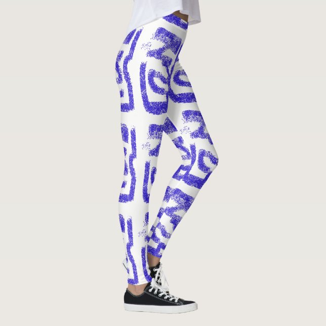 Leggings resumen aleatorio Thunder_Cove azul en cualquier c (Derecha)