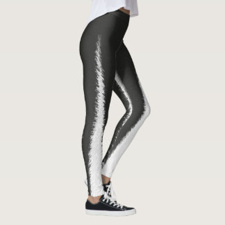 Leggings Resumen Art Minimalismo Líneas blancas grises Pier