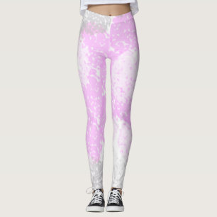 Leggings Resumen Art Pale Pastel Gris Rosa Minimalismo