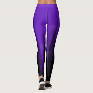 Leggings Resumen Art Pastel Lavender Purple Black