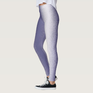 Leggings Resumen Art Pastel Lavender Purple White