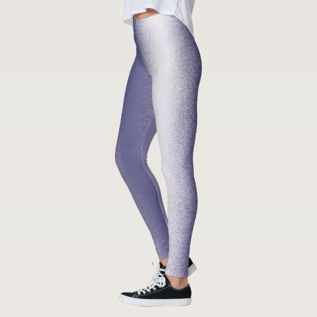 Leggings Resumen Art Pastel Lavender Purple White (Izquierda)