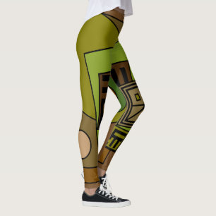 Leggings Resumen arte de formas geométricas modernas