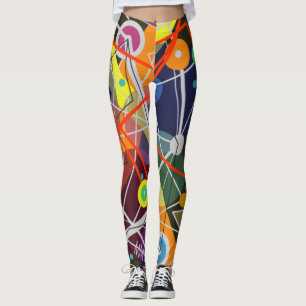 Leggings Resumen Arte Kandinsky Estilo Moderno De Mediano S
