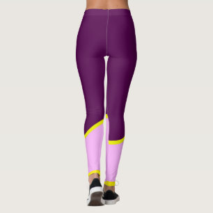 Leggings Resumen Arte Minimalismo Pastel Rosa