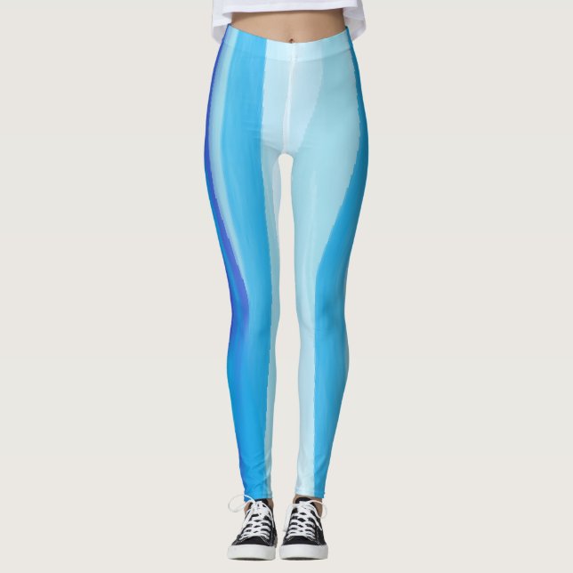 Leggings Resumen azul (Anverso)