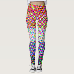 Leggings Resumen Bandera del Orgullo Cupioromántico