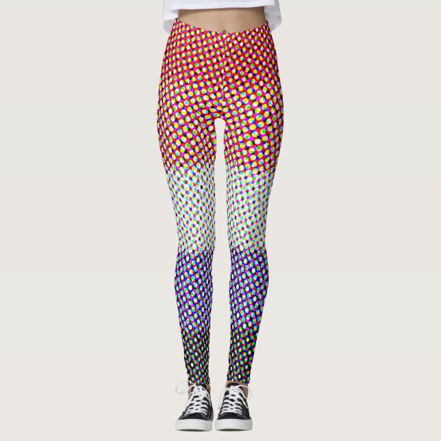 Leggings Resumen Bandera del Orgullo Cupioromántico (Anverso)