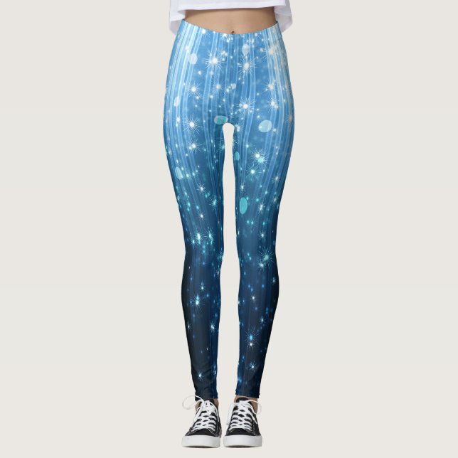 Leggings Resumen brillante: Arte De Fondo Iluminado. (Anverso)