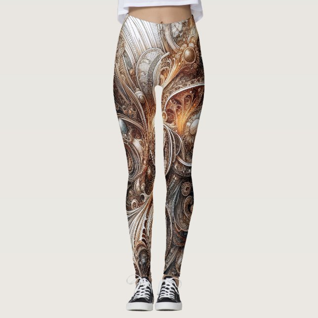 Leggings Resumen de Art Nouveau (Anverso)