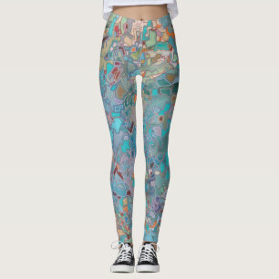 Leggings Resumen de arte al estilo mosaico