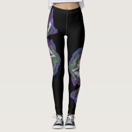 Leggings Resumen de arte de medios mixtos