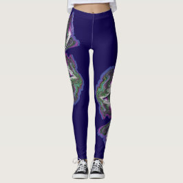 Leggings Resumen de arte de medios mixtos