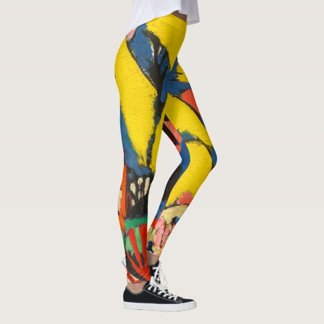 Leggings Resumen de arte moderno femenino sayen Trees (Derecha)