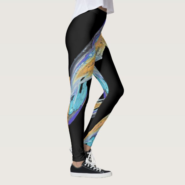 Leggings Resumen de arte para legiones únicas (Derecha)