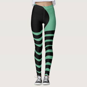 Leggings Resumen de Bauhaus Seafoam Green