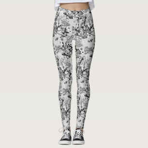 Leggings Resumen de brocha de salpicadura moderna de moda