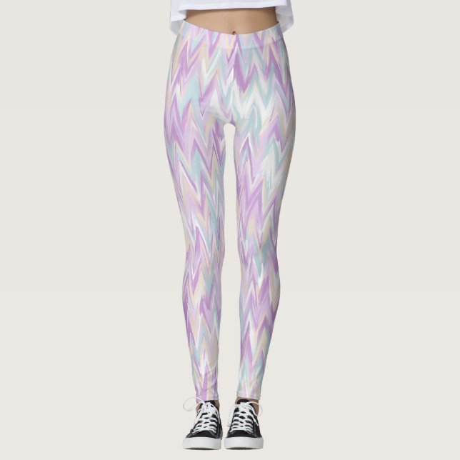Leggings Resumen de Chevrons (Anverso)
