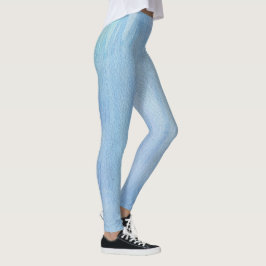 Leggings Resumen de color de agua vertical Pastel