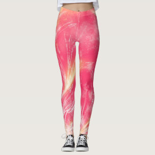 Leggings Resumen de Dandelions y luciérnagas Red