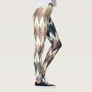 Leggings Resumen de diamantes geométricos