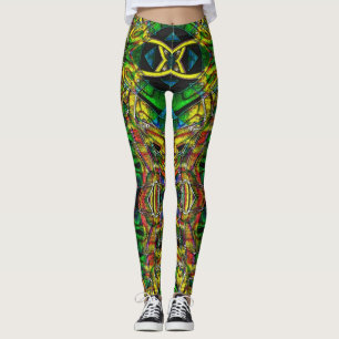 Leggings Resumen de diseños de estilo tribal, tallados