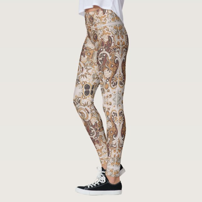 Leggings Resumen de Doodle Art (Izquierda)