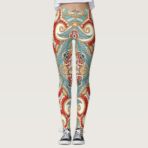 Leggings Resumen de fondo de escritorio gráfico de repetici