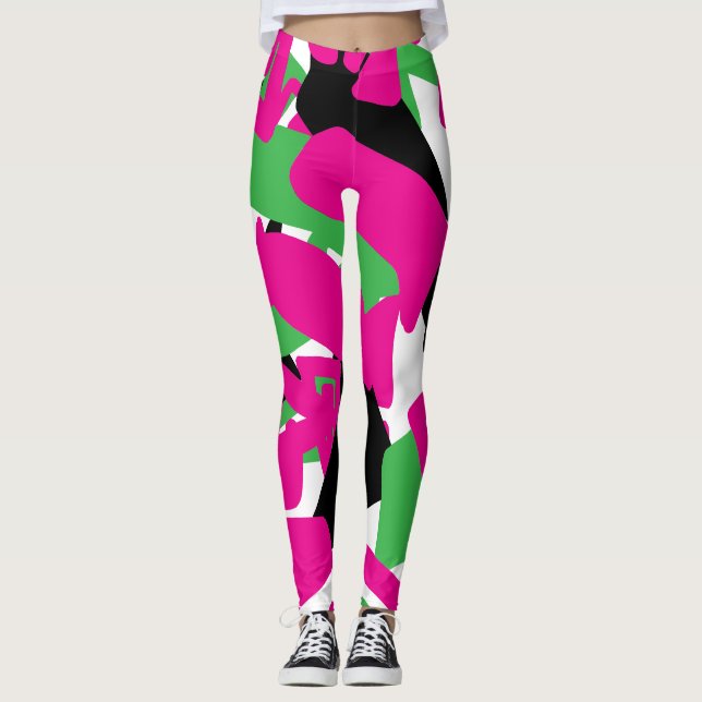 Leggings Resumen de formas modernas (Anverso)