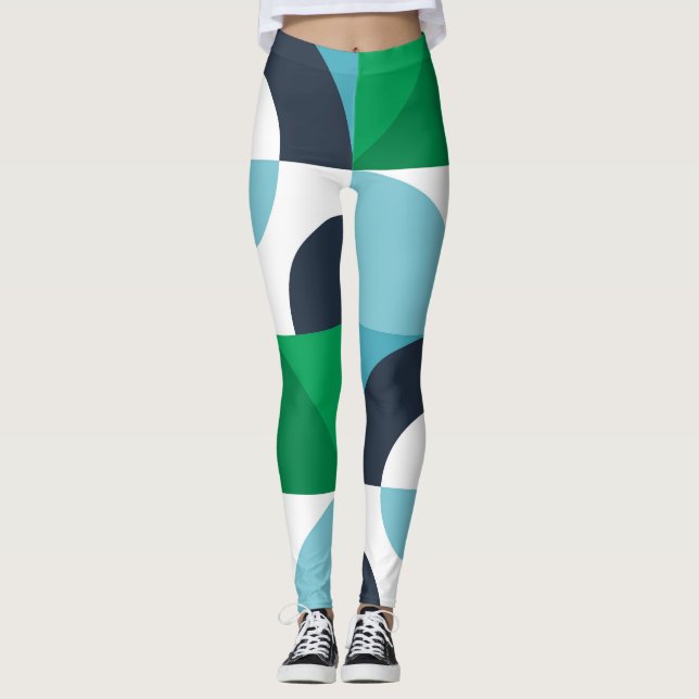 Leggings Resumen de formas y formas simples (Anverso)