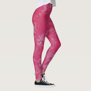 Leggings resumen de giro de mármol rosa