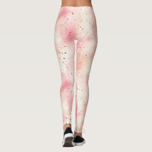 Leggings Resumen de guiño rosado de Girly Peach
