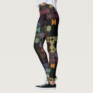 Leggings Resumen de Hip Media Circles Arte de Fusión Indust