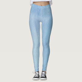 Leggings Resumen de la acuarela azul