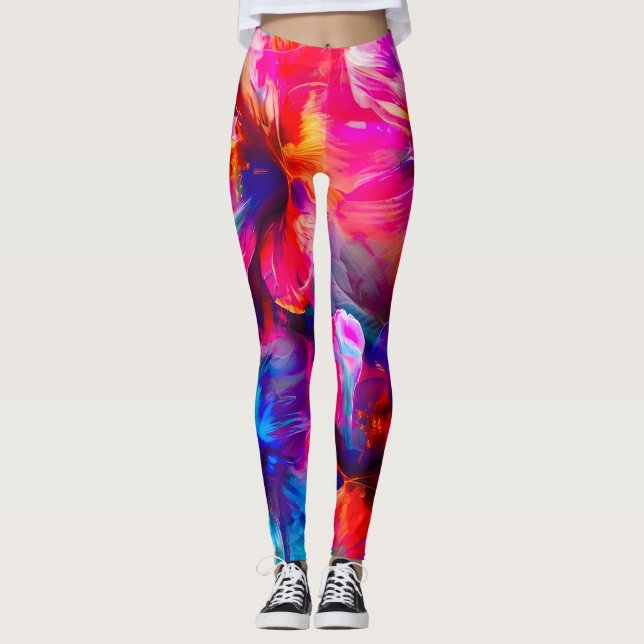 Leggings Resumen de la Bloom de Jardín (Anverso)