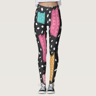 Leggings Resumen de la cinta Grunge Washi