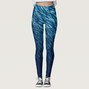 Leggings Resumen de la escuela de peces subacuáticos