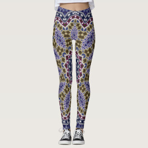 Leggings Resumen de la mandala folk mandala ethno ornamenta