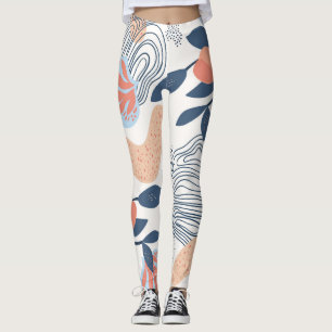 Leggings Resumen de la naturaleza Formas Patrón sin inconve