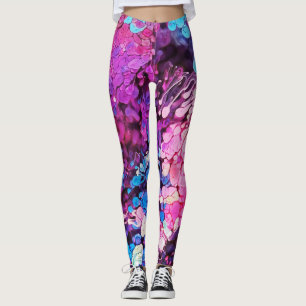 Leggings Resumen de la salpicadura colorida Paint Rainbow V