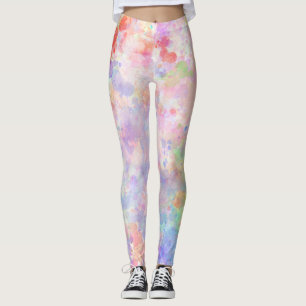 Leggings Resumen de la salpicadura colorida Paint Rainbow V