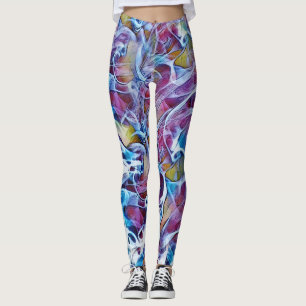 Leggings Resumen de las leyendas de arte coloridas