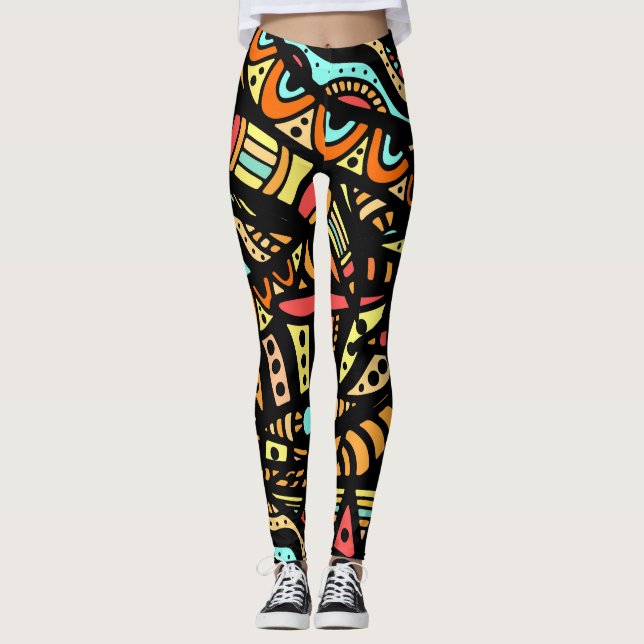 Leggings Resumen de las leyendas de la moda pop (Anverso)