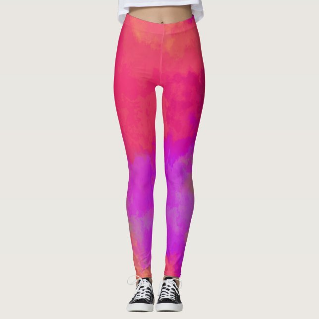 Leggings Resumen de las leyendas multicolores (Anverso)